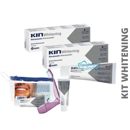 Kit Creme Dental KIN Progressive Whitening | 2 unidades + Brinde: Kit Viagem