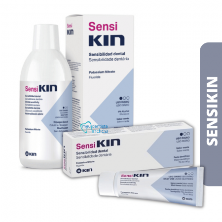 SensiKin Kit | Enxaguatório 500ml + Creme Dental 90g | KIN