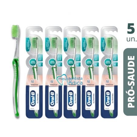 Escova Dental Pro-Saúde UltraFino | Oral-B | 5 unidades