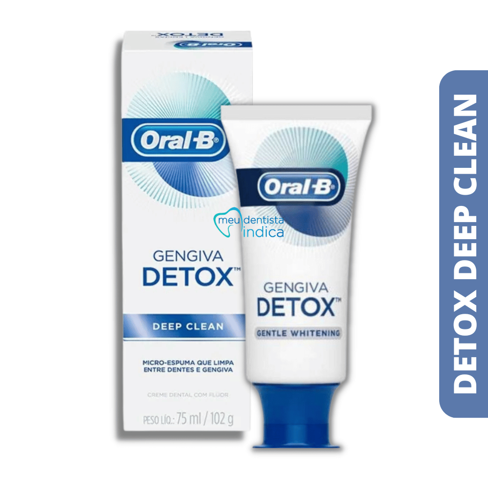 Creme Dental Detox Deep Clean | Oral-B | 102g | Limpeza Profunda