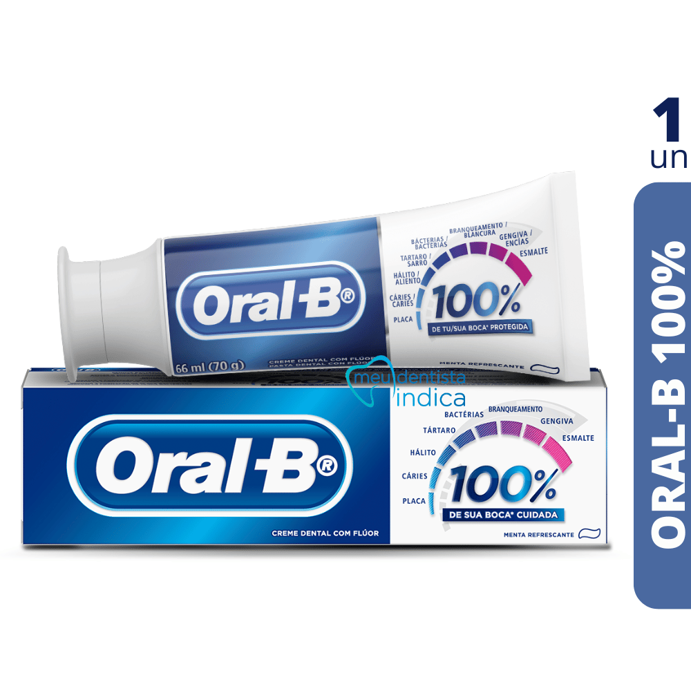 Creme Dental Oral-B 100% | 70g | 1 unidade