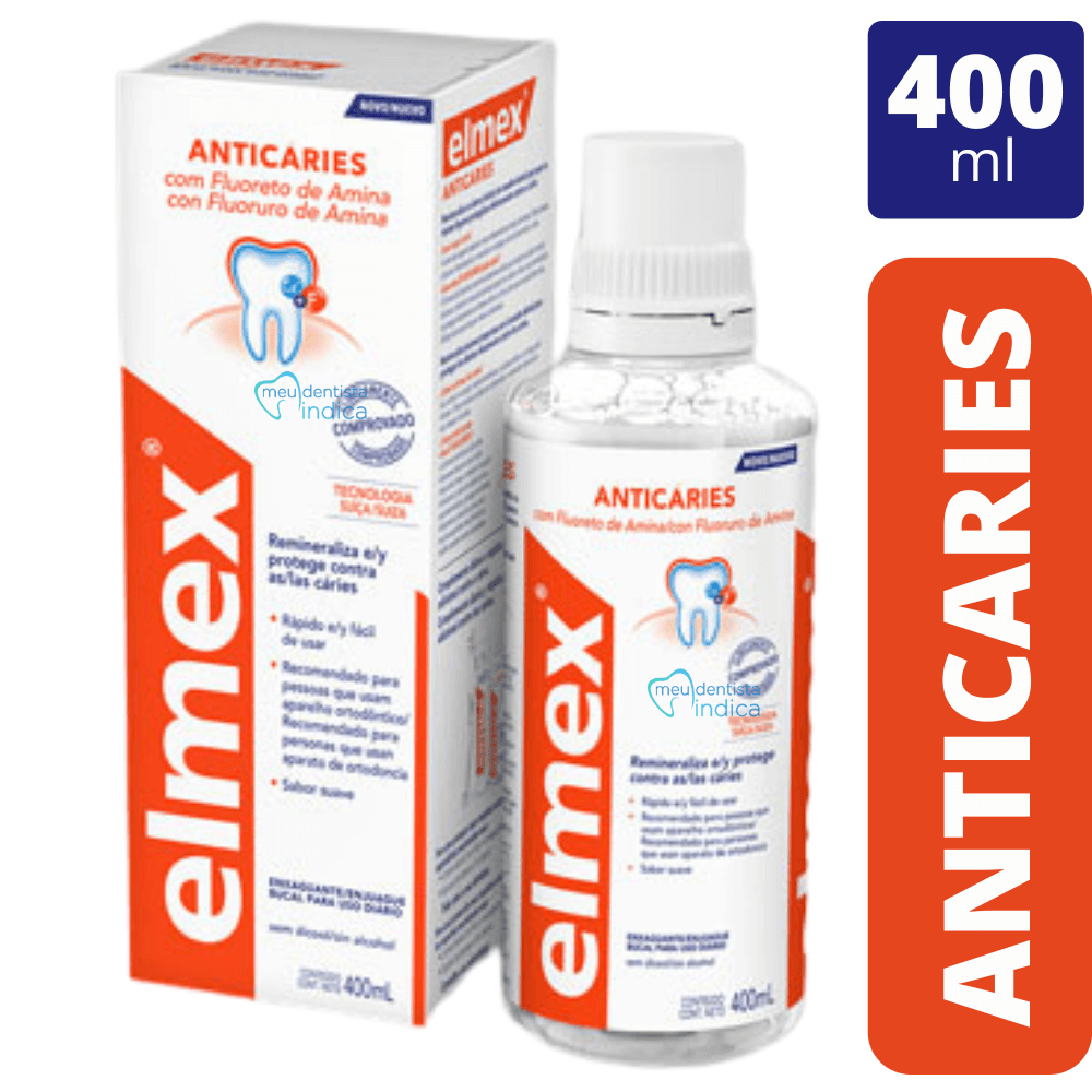 Kit Elmex Anticarie | Enxaguatório + Creme dental
