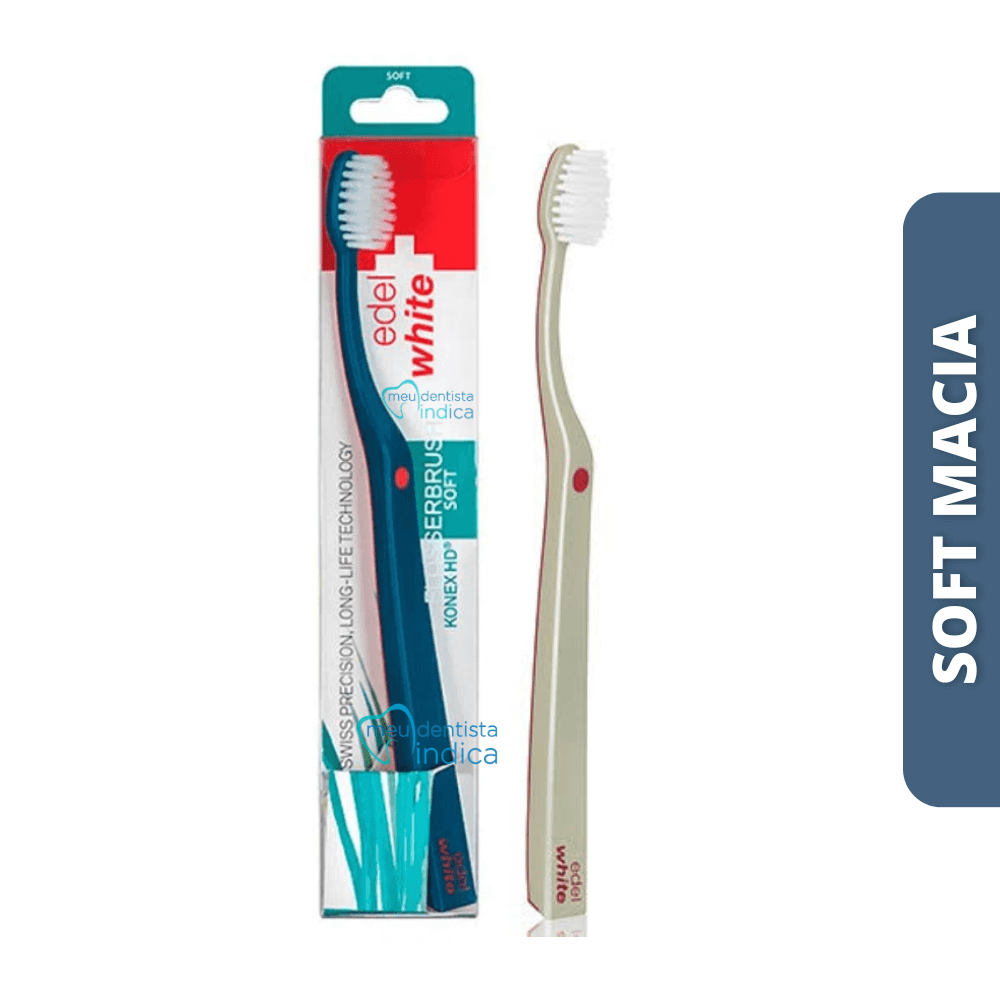 Escova Dental Flosserbrush | Edel White | Soft | 1 unidade