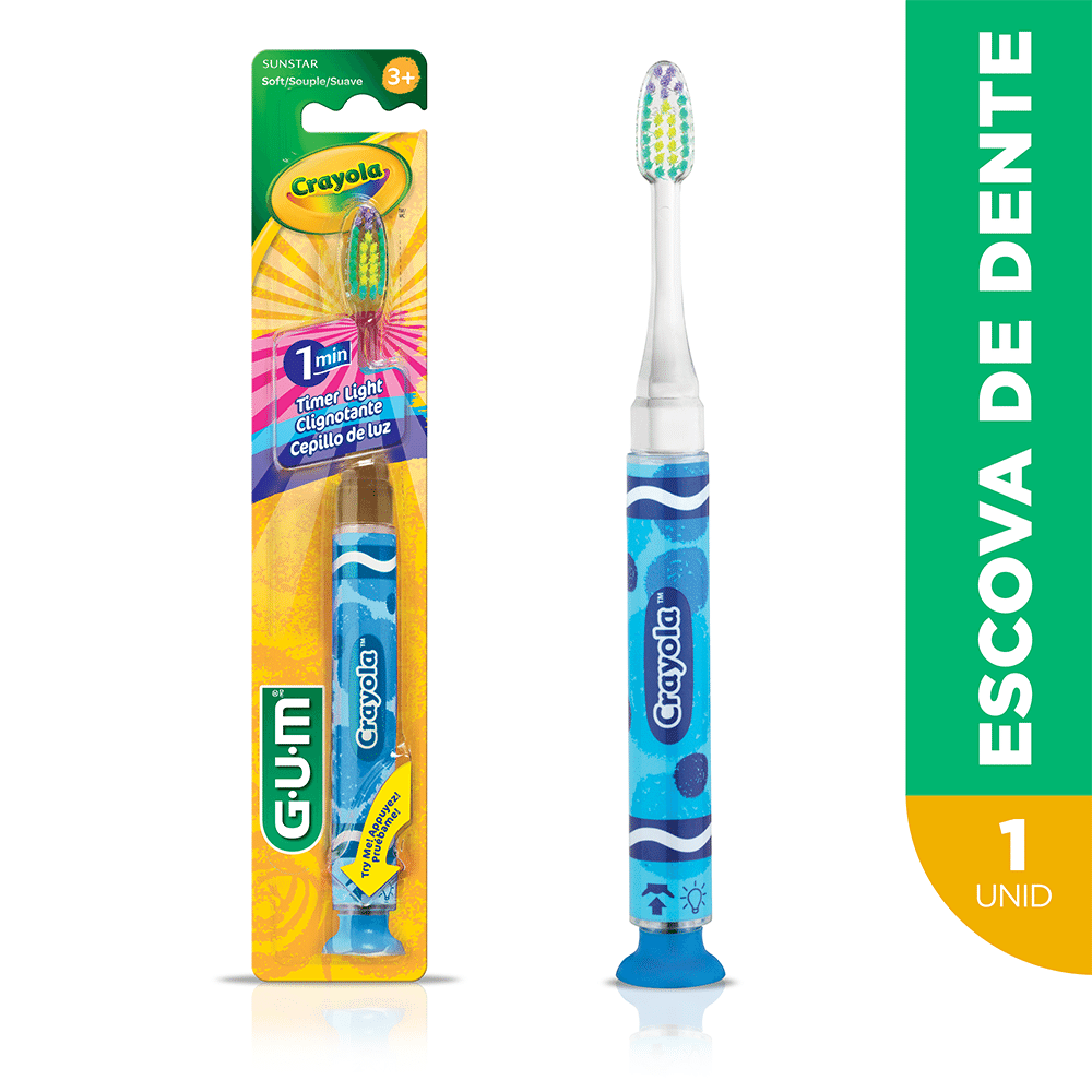 Escova Dental Infantil Com Led | Crayola GUM | 1 unidade