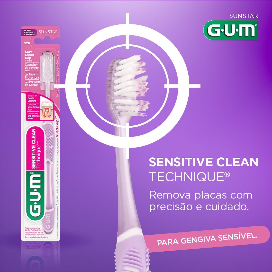 Escova Dental Sensitive Clean Technique | GUM | 1 unidade