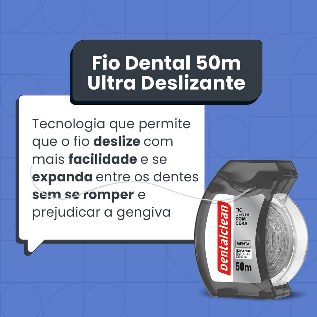 Fio Dental Premium Ultra Deslizante | 50 metros | 1 unidade