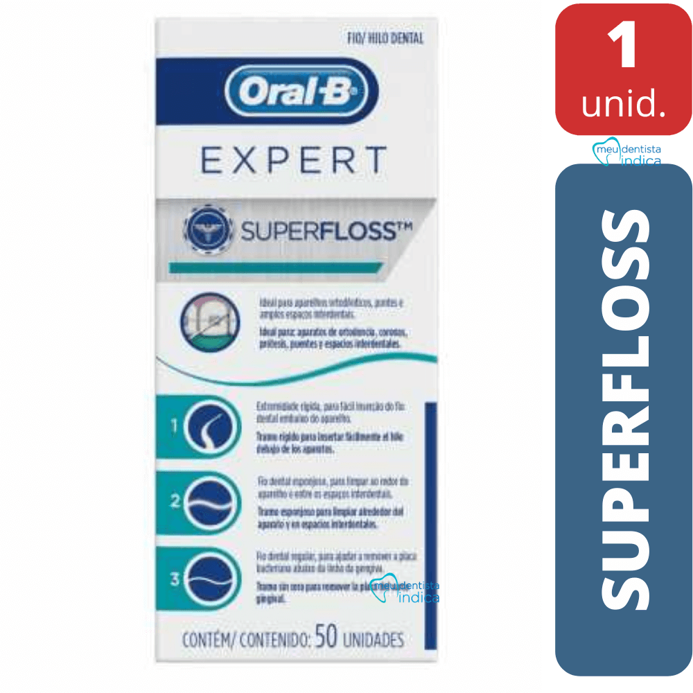 Fio Dental SuperFloss | Oral-B | 50 unidades
