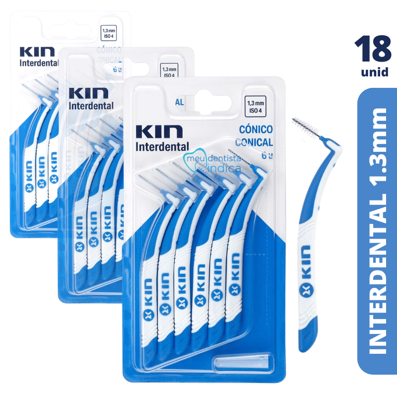 Escova Interdental KIN | Cônico 1,3mm | 18 unidades