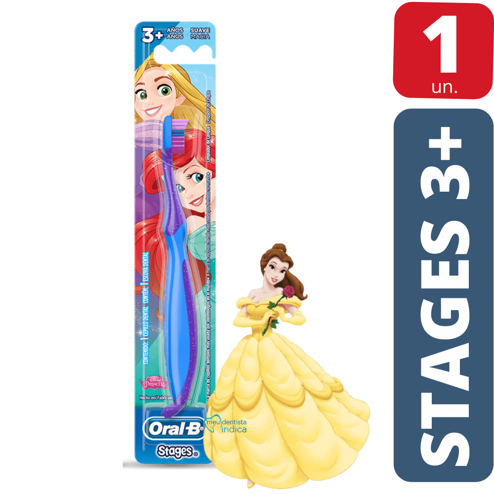 Escova Dental Infantil OralB Stages 3+ Princesas