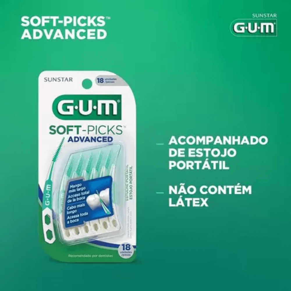 Soft-Picks Advanced GUM® | Palito Interdental | 18 unidades