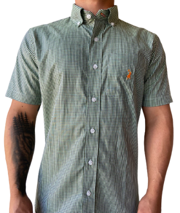 Camisa Masculina Austin Verde/Preto 1021
