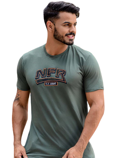 Camiseta Masculina NFR The Brand Verde CMS119