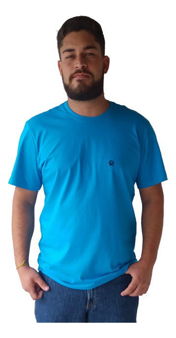 Camiseta Masculina Ox Horns Azul 8022