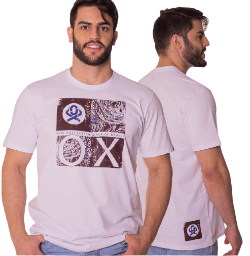 Camiseta Masculina Ox Horns Branca 1532
