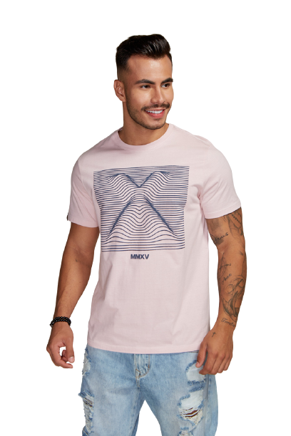 Camiseta Masculina TXC Brand Rosa 191108