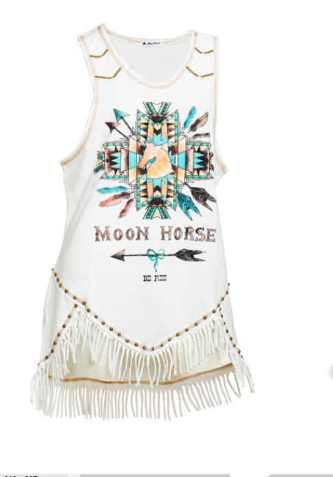 Regata Feminina Moon Horse Franja Navajo VR081