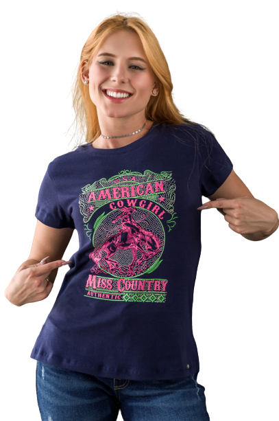 T-Shirt Feminina Miss Country Iowa