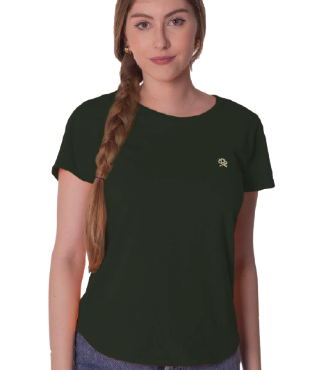 T-Shirt Feminina Ox Horn 8041 Verde