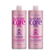 Shampoo Nature Care e Condicionador Com Óleo de Argan e Macadâmia 1000ml  All Nature