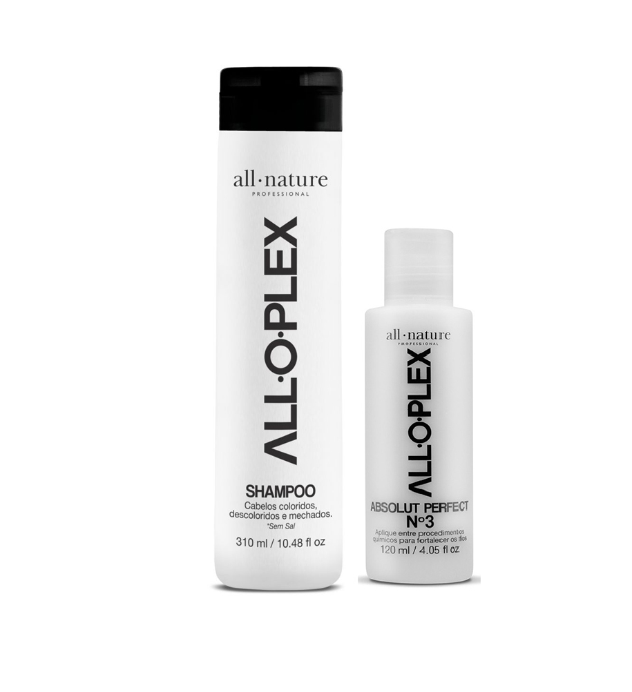 Shampoo Alloplex e Passo Nº3 Alloplex  Para Cabelos Loiros, Descoloridos e Tintos