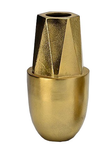 Vaso Prisma Alumínio Gold (I)