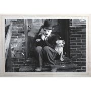 Quadro Decorativo Charles Chaplin MDF 50 x 35 M024