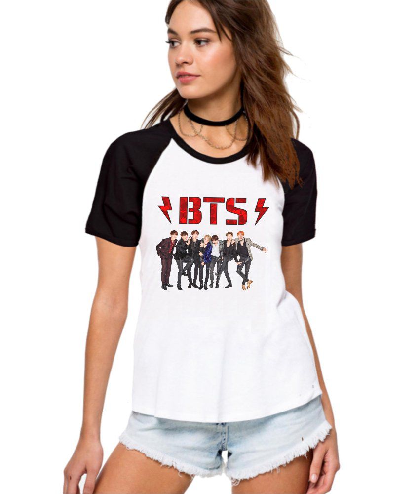 Camiseta Feminina Raglan Kpop BTS ES_101
