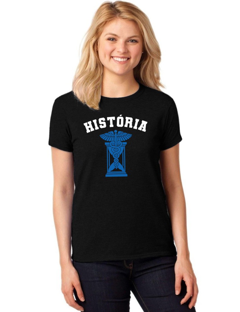 Camiseta Feminina T-Shirt Universitária Faculdade História