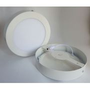 Luminária Plafon LED 18w Sobrepor Branco Frio Redonda - Luxtek