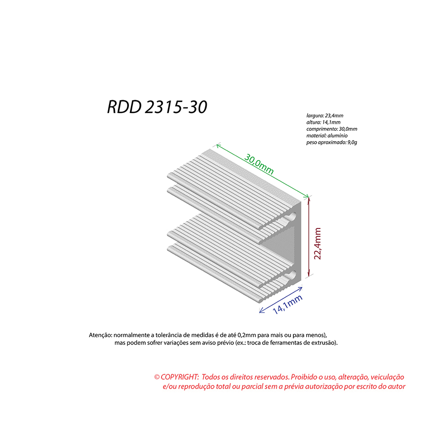 Dissipador de Calor RDD 2315-30