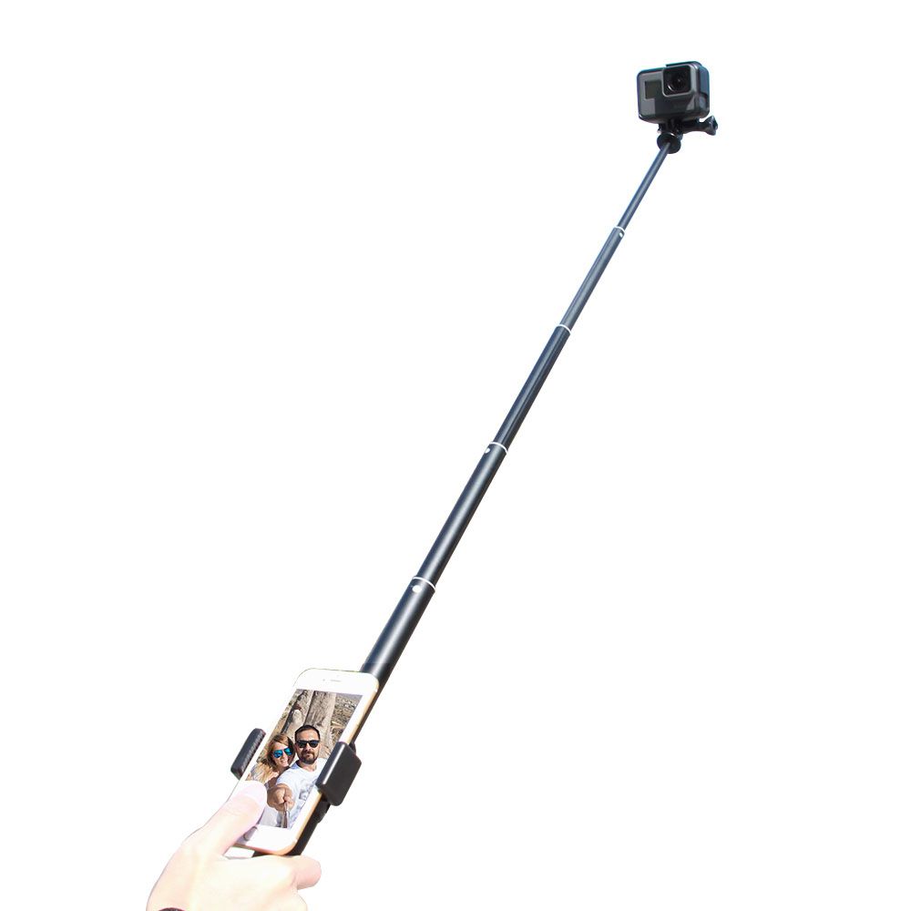 Bastão Extensor Tripé Suporte de Celular - Pau de Selfie - 90 cm - Alumínio - Telesin
