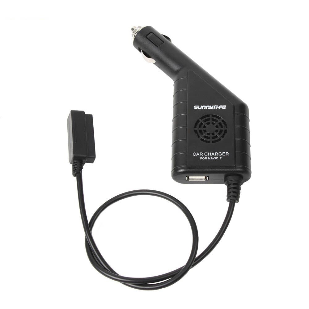 Carregador Veicular 2 em 1 Bateria e USB para Mavic 2 Pro