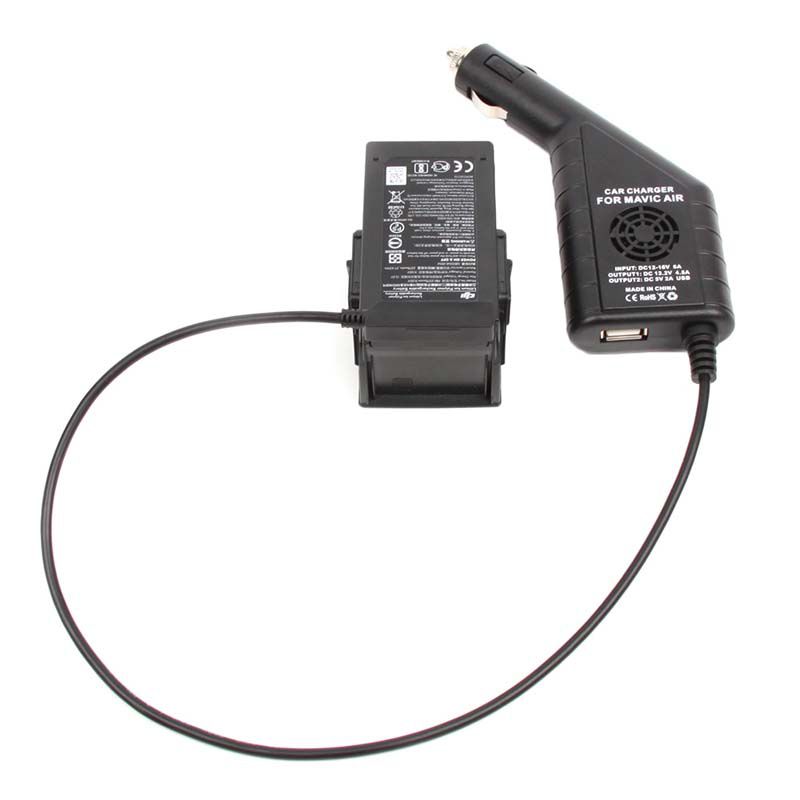 Carregador Veicular 2 em 1 Bateria e USB para Mavic Air