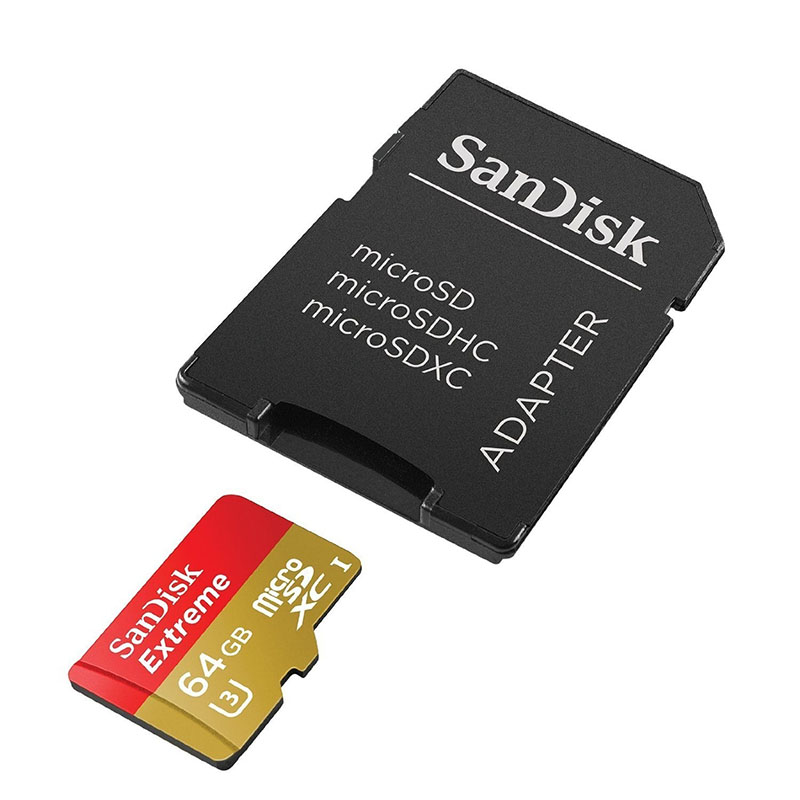 Cartão de Memória MicroSD - Sandisk Extreme 64GB 100 MB/s U3