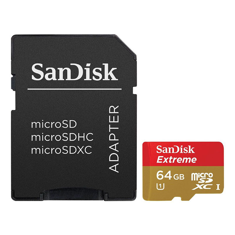 Cartão de Memória MicroSD - Sandisk Extreme 64GB 100 MB/s U3