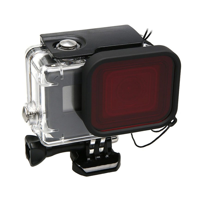 Filtro de Mergulho Vermelho para GoPro Hero5 6 7 Black