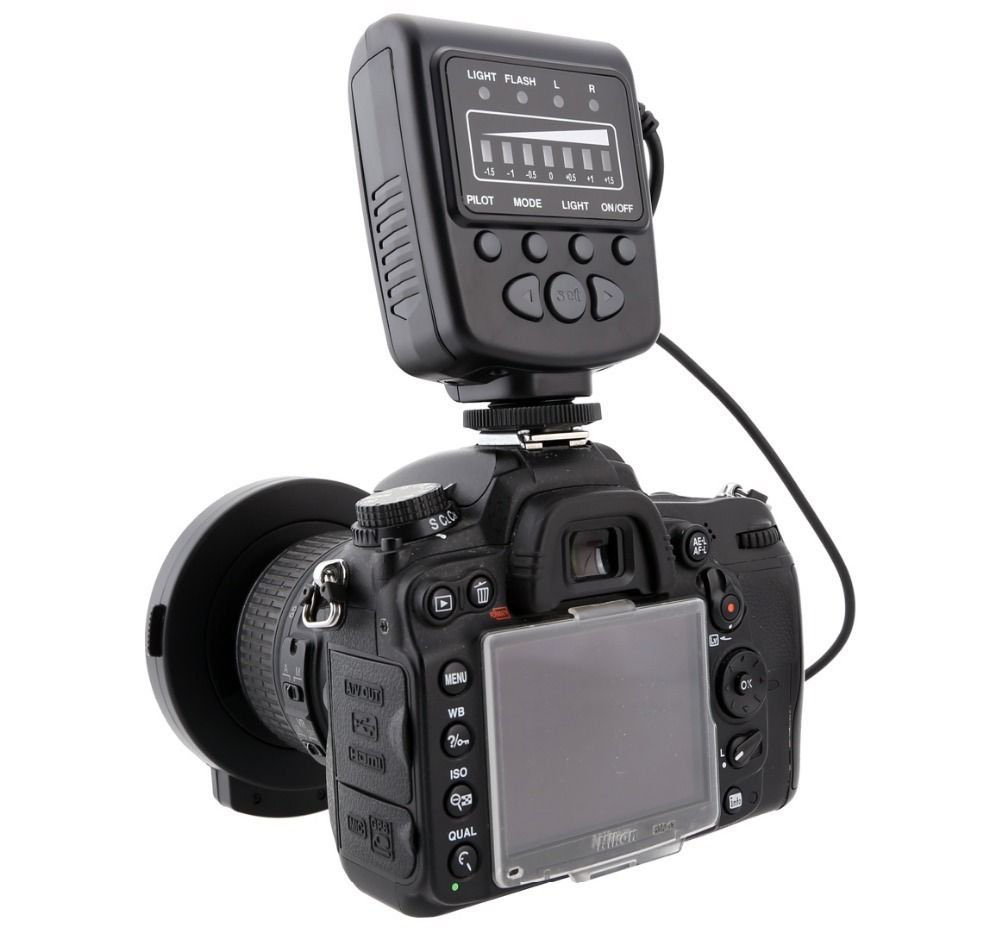 Iluminador e Flash de Led Circular - FC100 - Nikon Canon Olympus