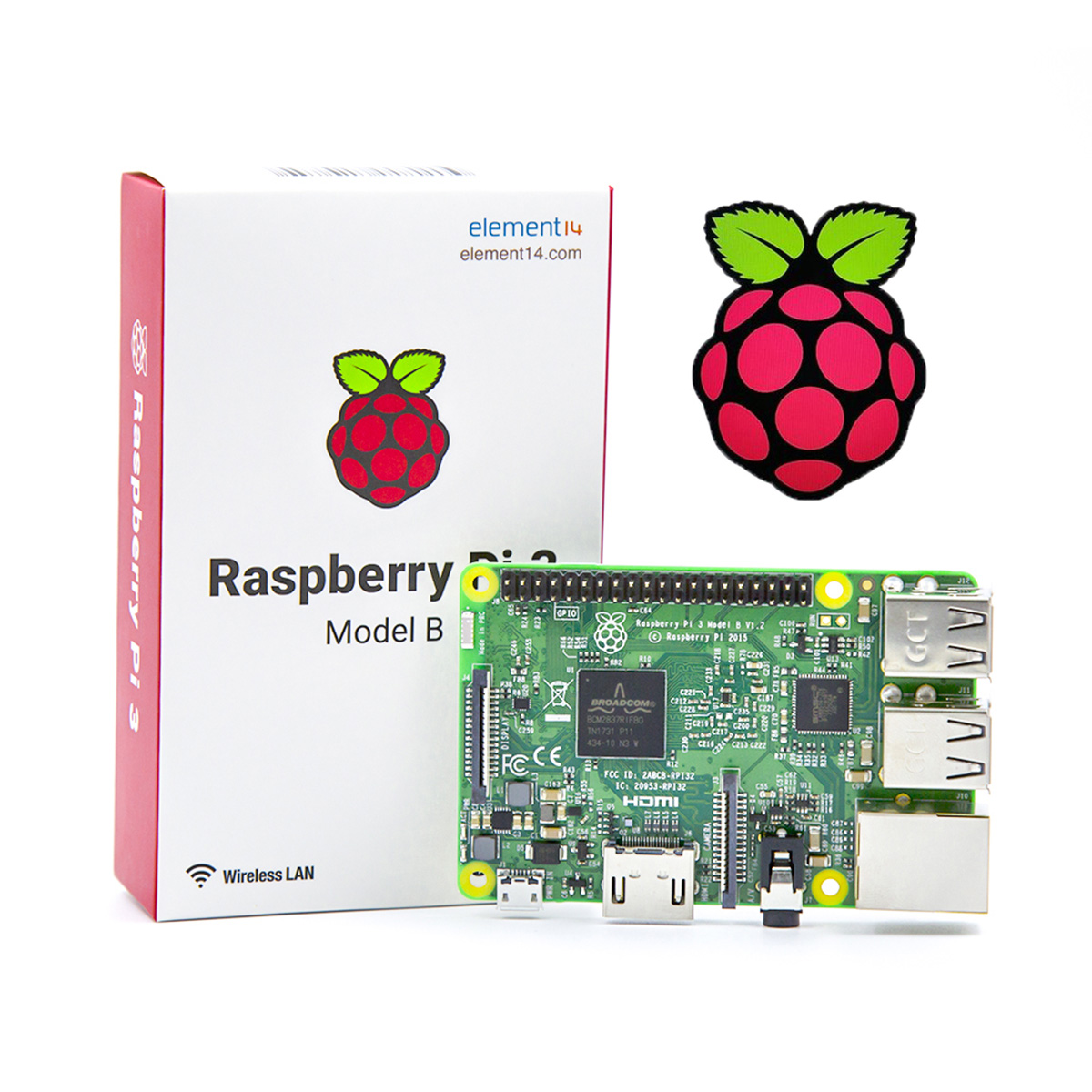 Raspberry - Pi 3 - Model B - Quadcore 1.2ghz - 1GB RAM