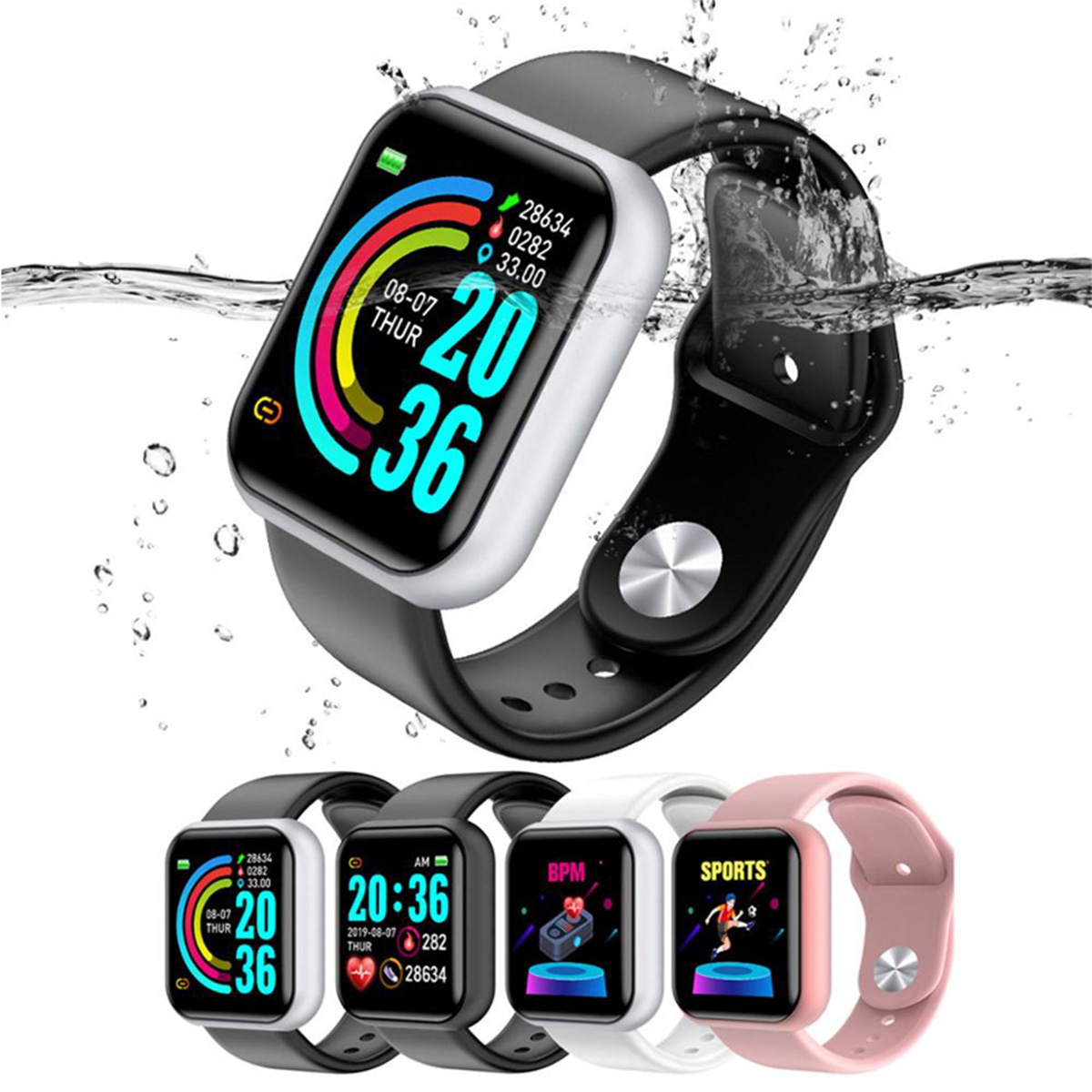 Relógio Inteligente Smartwatch D20 1.3" Bluetooth Android/Ios
