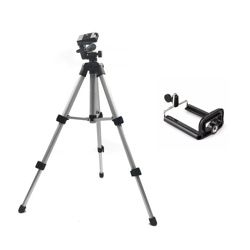 Tripé Universal Telescópico - Câmera Fotográfica e Celular - 150cm