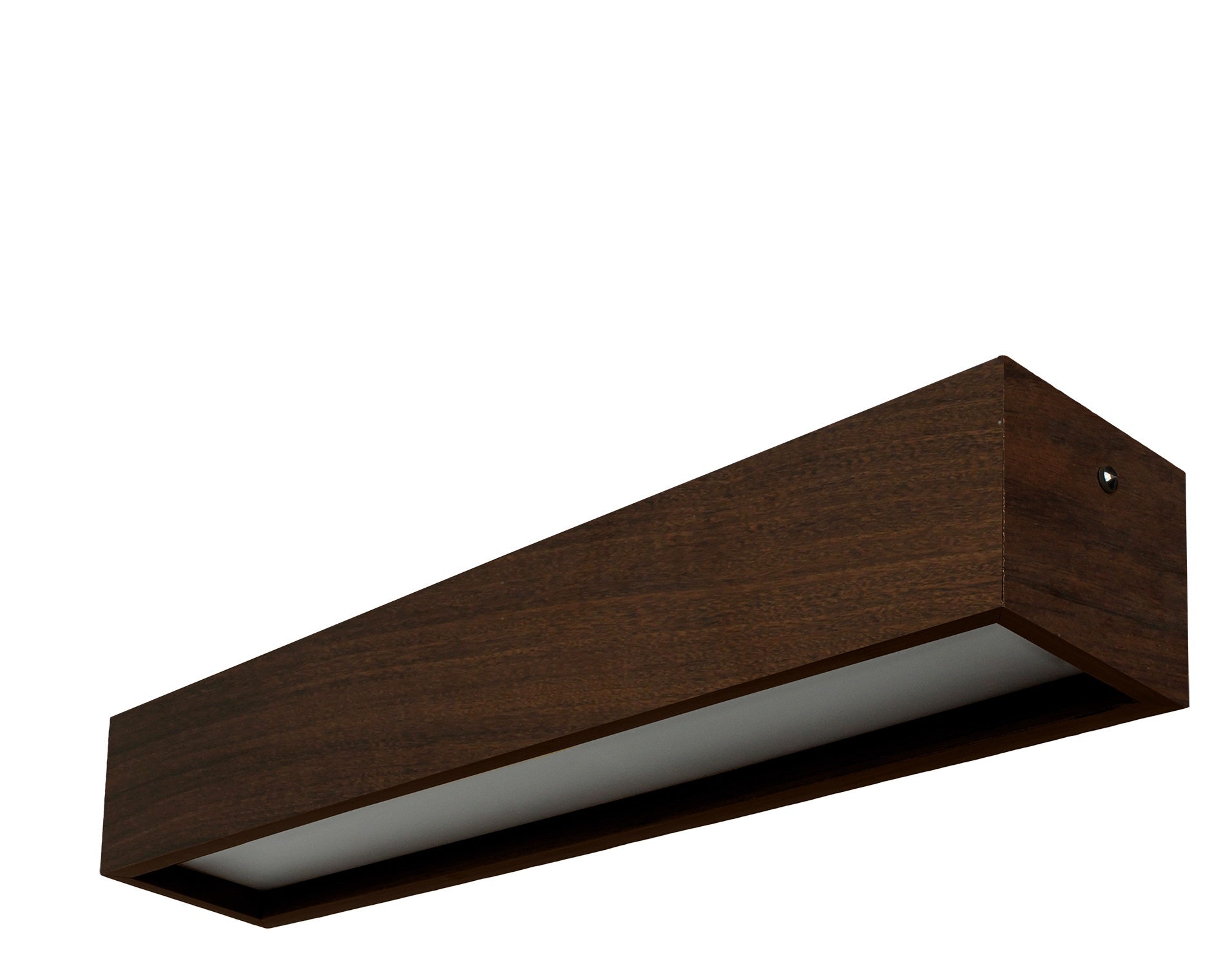 Plafon Wood Retângular 120x10cm - 01 luz G12