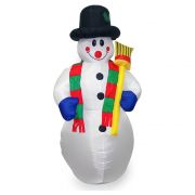 Boneco De Neve Gigante 1 metro e 80 cm Inflavel Natal Decorativo Natalina