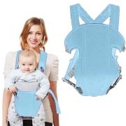 Canguru Carregador de Bebe Ergonomico Criança Baby Bag Passeio Azul Claro (MC40524)