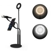 Iluminador Usb Ring Light Fotografia Kit Youtuber Celular Microfone