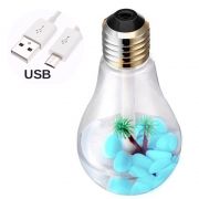 Umidificador Ar Difusor Ultrassonico USB Aroma Purifica LED Lampada 