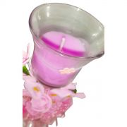 Vela Parafina Perfumada Decorativa Media Fragrancia Flores Rosa (WL-B)