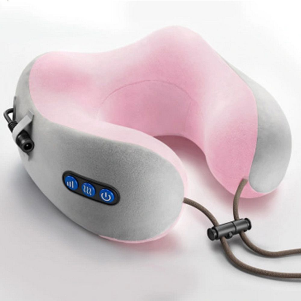 Almofada Massageadora Massagem Pescoço Bateria USB Relaxante Anti Estresse Infra Vermelho