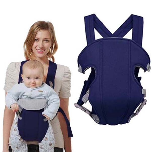 Canguru Carregador de Bebe Ergonomico Criança Baby Bag Passeio Azul Escuro (MC40524)