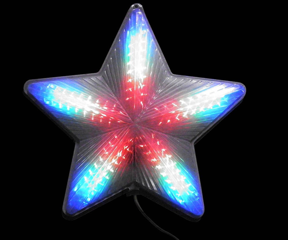 Estrela de Natal Pisca Pisca de Led Grande Efeito Natalino Colorido 127v (JA-81124-color)