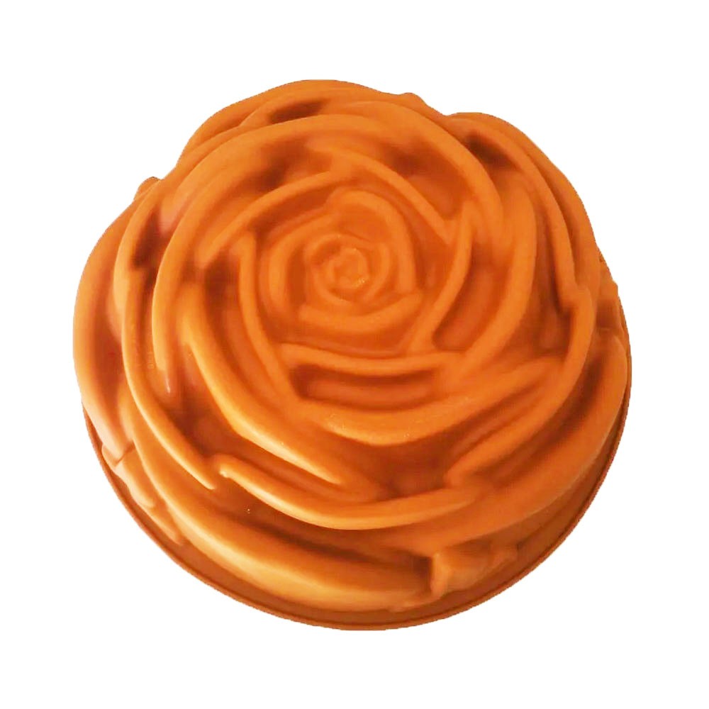 Forma de Silicone Rosa Flor Bolo Tortas Doce Antiaderente Assadeira Sobremesa Cozinha Kit 3 Uni